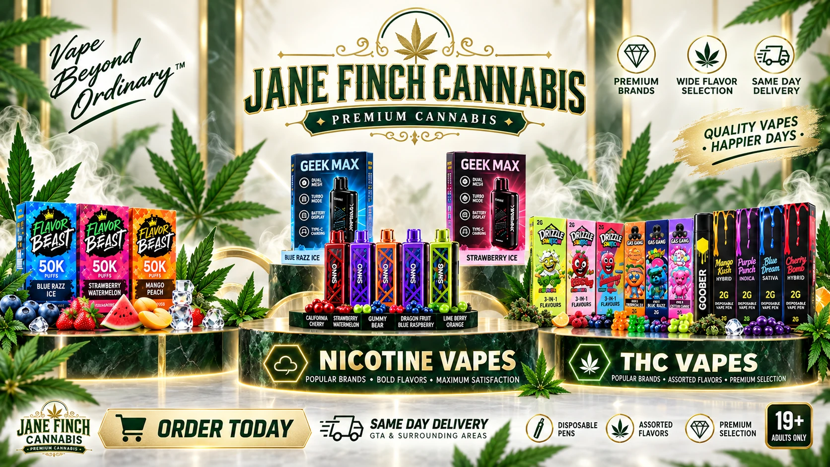Jane Finch Cannabis in Jane and Finch, North York — nicotine vapes and THC vapes
